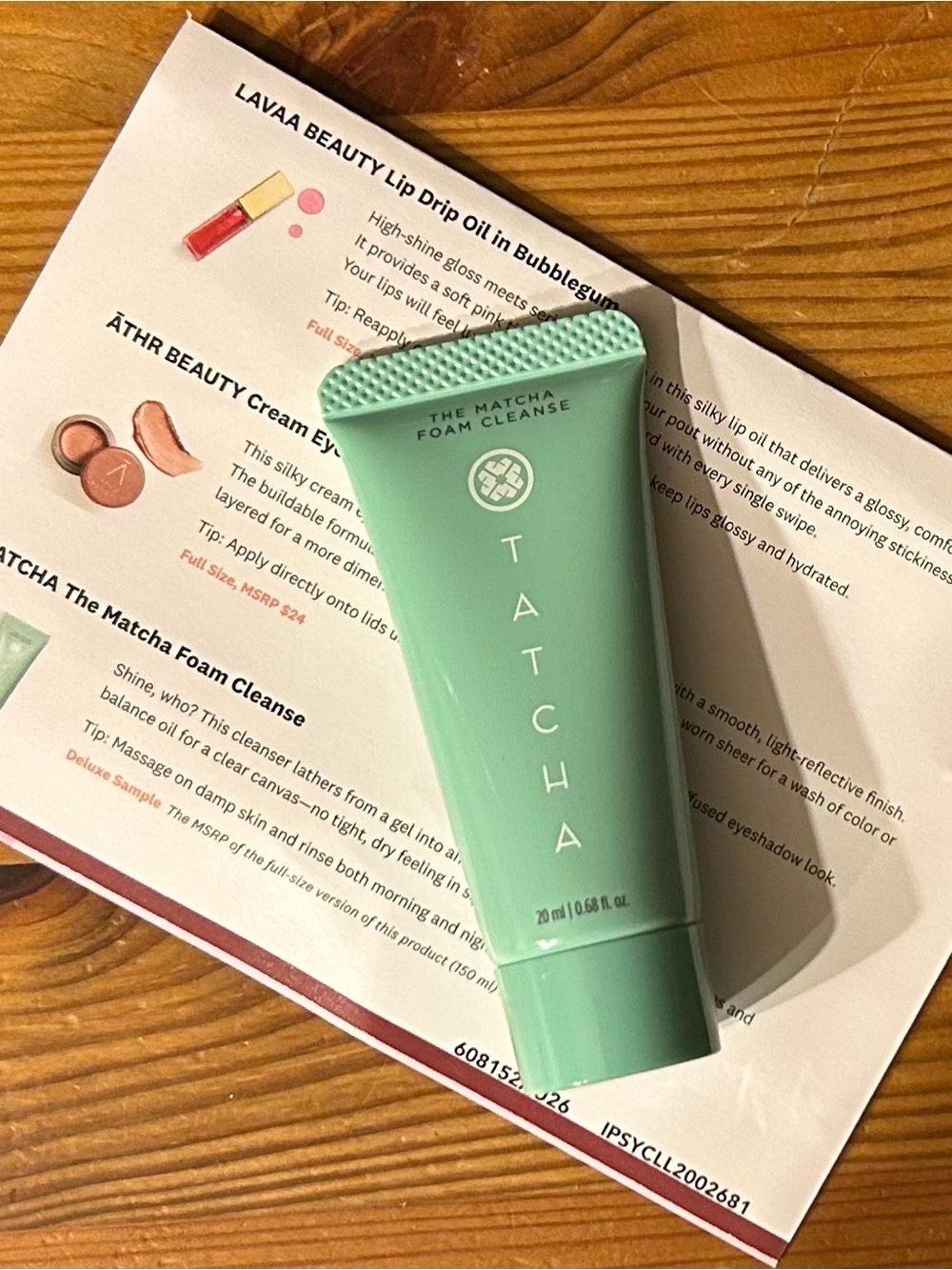 Tatcha Matcha Foam Cleanser, Deluxe Sample